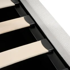 Twijfelaars-Leen Bakker TARASCON - Tweepersoonsbed - Lichtbeige - 140 x 200 cm - Stof