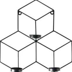 Kandelaars En Windlichten-Leen Bakker TAROUCA - Wandkandelaar - Zwart - IJzer