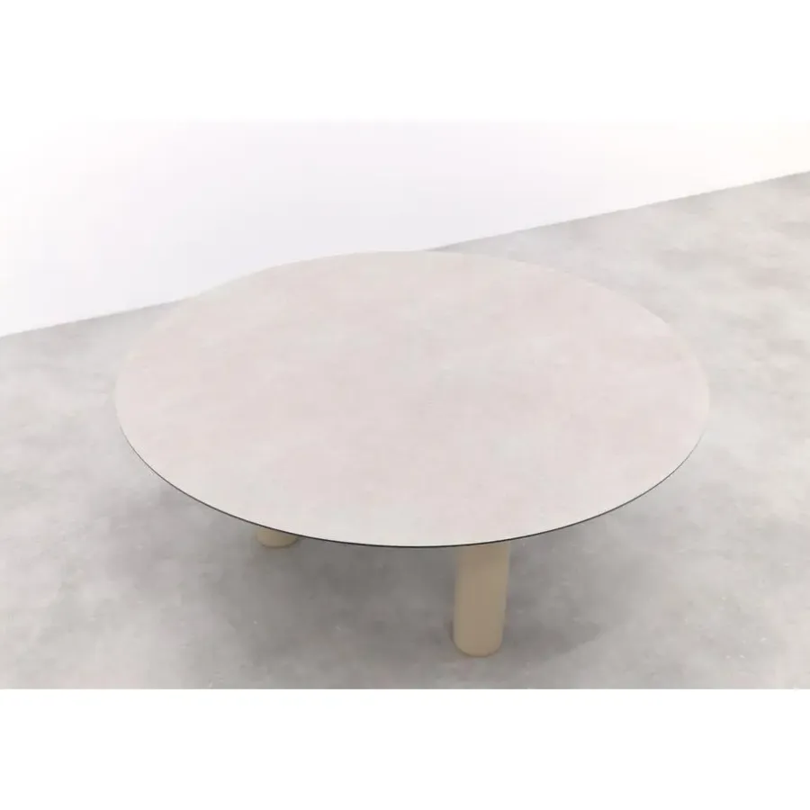 Tuintafels-4-Seasons Outdoor Taste Donato low dining tuintafel Ø160 cm. - Latte