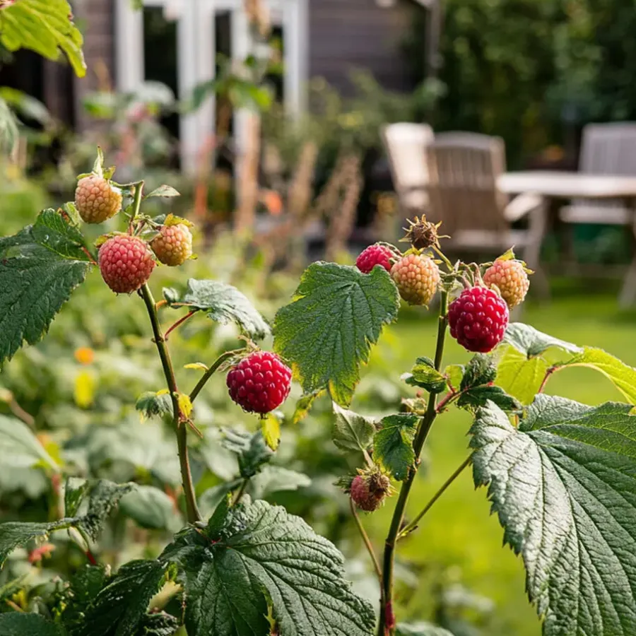 Plant in a Box Taybessenplant - Set van 3 - Rubus 'Tayberry' - Hoogte 25-40cm - ⌀9cm