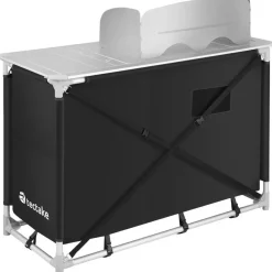 Barbecues En Accessoires-tectake - Campingkeuken 116x52x107cm, Zwart