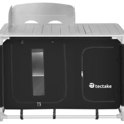 Barbecues En Accessoires-tectake - Campingkeuken 116x52x107cm, Zwart