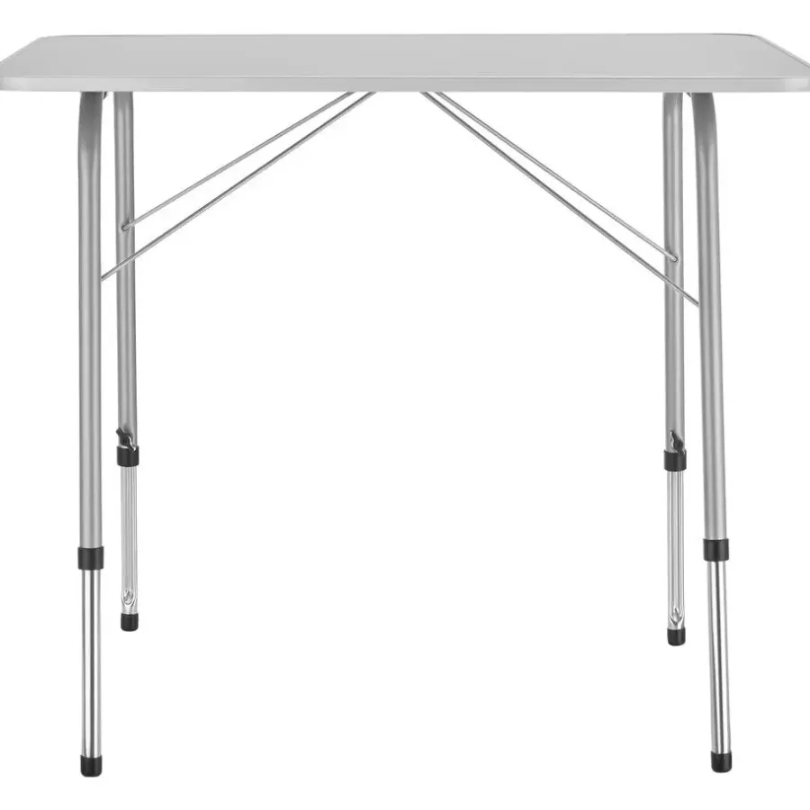 Kamperen En Outdoor-tectake - Campingtafel inklapbaar en in hoogte verstelbaar 80x60x68cm, Grijs