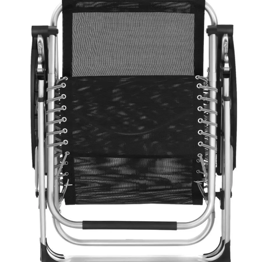Kamperen En Outdoor-tectake - Ligbed Cloud inklapbaar, traploos verstelbaar, Lichtgrijs