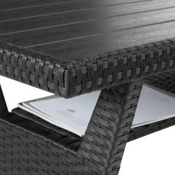 Loungesets-tectake - loungeset Catania - wicker - zwart
