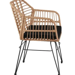 Bistro- & Balkonsets-tectake - loungeset Molfetta - wicker - natuurkleur