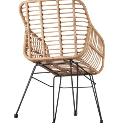 Bistro- & Balkonsets-tectake - loungeset Molfetta - wicker - natuurkleur