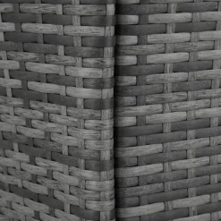 Tuinsets-tectake - tuinset 8 stoelen en tafel - wicker - grijs