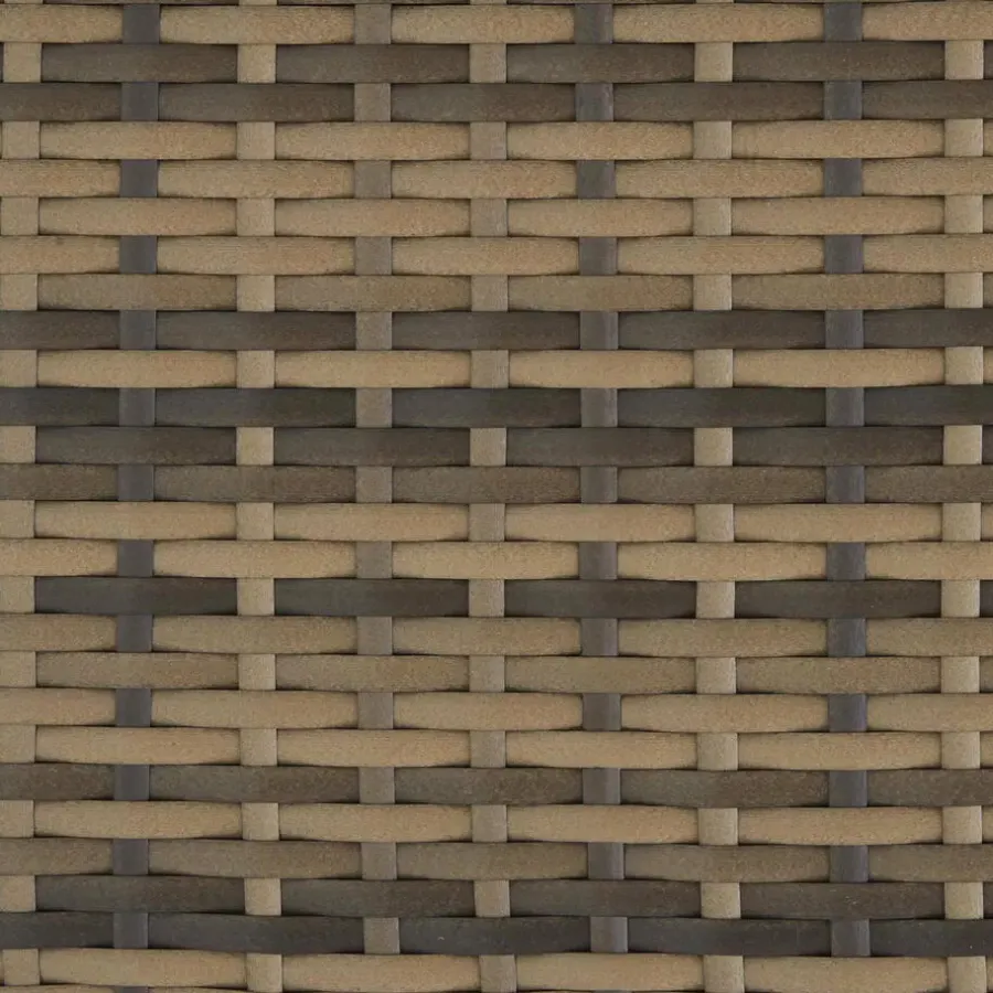 Tuinsets-tectake - tuinset Bilbao - wicker met beschermhoes - natuurkleur