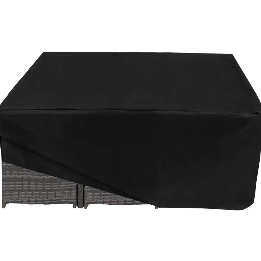 tectake - tuinset New York - wicker - grijs