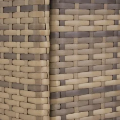 tectake - tuinset Porto 6 + 1 - wicker - natuurkleur