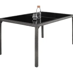 tectake - tuinset Porto 6 + 1 - wicker - grijs