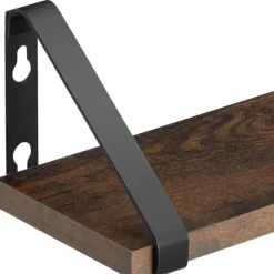 Wandplanken-tectake 3 wandplanken Cowell, Industrieel Hout Donker, Rustiek