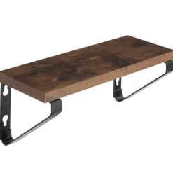 Wandplanken-tectake 3 wandplanken Cowell, Industrieel Hout Donker, Rustiek