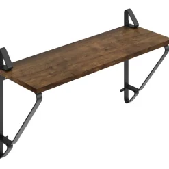 Wandplanken-tectake 2 wandplanken Irvine, Industrieel Hout Donker, Rustiek