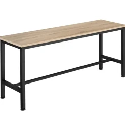 Bankjes-tectake 2 Zitbanken Fairfield, Industrieel Licht Hout, Eiken Sonoma