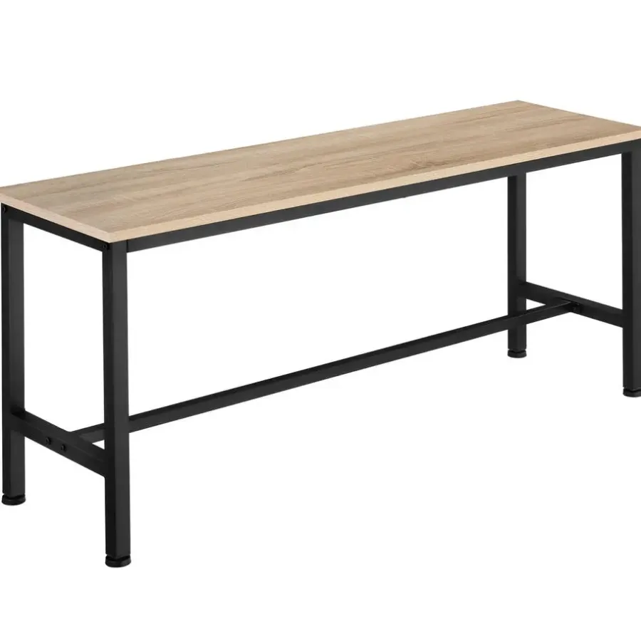 Bankjes-tectake 2 Zitbanken Fairfield, Industrieel Licht Hout, Eiken Sonoma