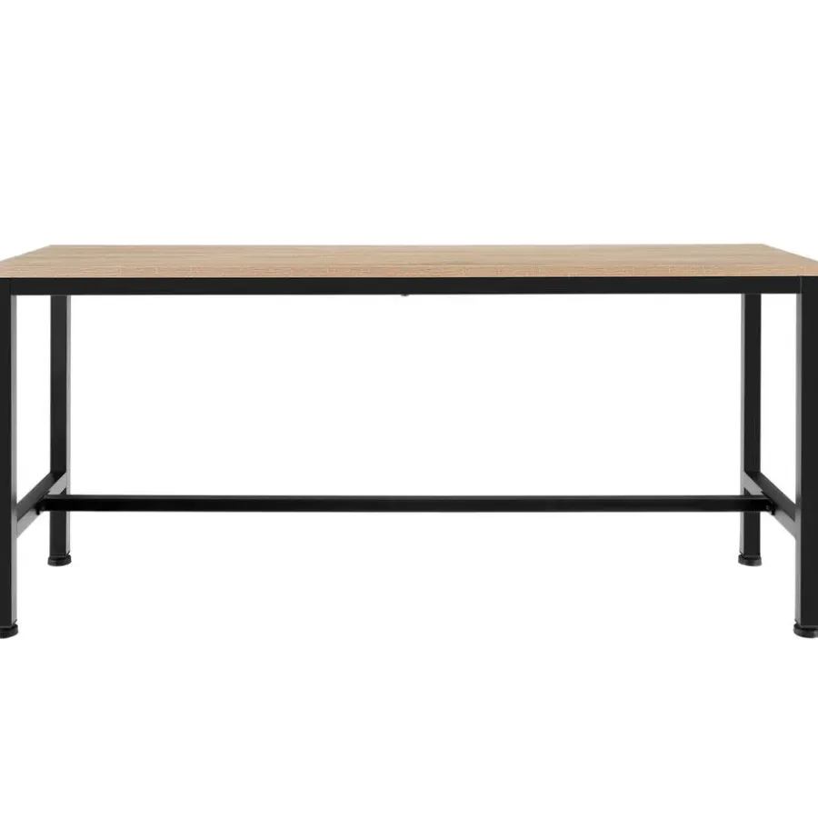 Bankjes-tectake 2 Zitbanken Fairfield, Industrieel Licht Hout, Eiken Sonoma