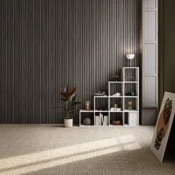Wandpanelen-tectake Akoestische panelen Sonic Wall houtlook, Eiken Grijs