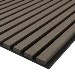 tectake Akoestische panelen Sonic Wall houtlook, Eiken Grijs