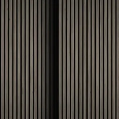 tectake Akoestische panelen Sonic Wall houtlook, Eiken Grijs