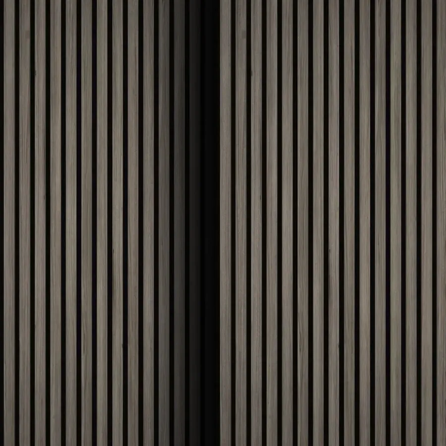tectake Akoestische panelen Sonic Wall houtlook, Eiken Grijs