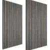 Wandpanelen-tectake Akoestische panelen Sonic Wall houtlook, Lichtgrijze Eik