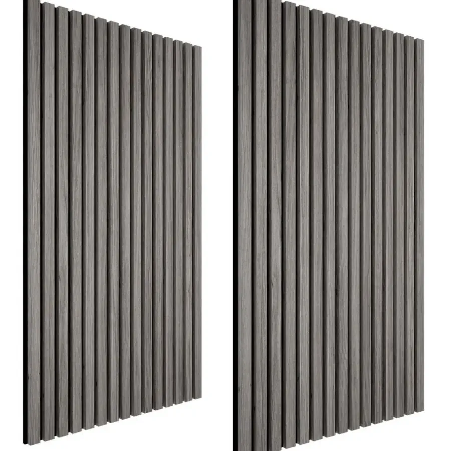 Wandpanelen-tectake Akoestische panelen Sonic Wall houtlook, Lichtgrijze Eik
