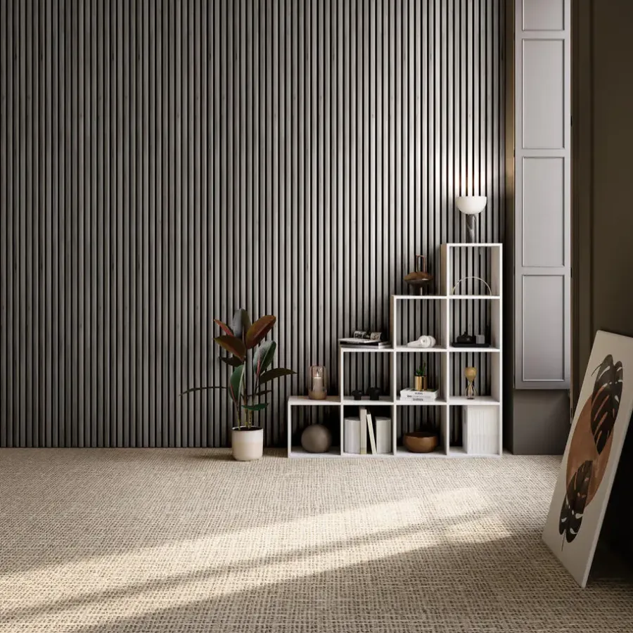 Wandpanelen-tectake Akoestische panelen Sonic Wall houtlook, Lichtgrijze Eik