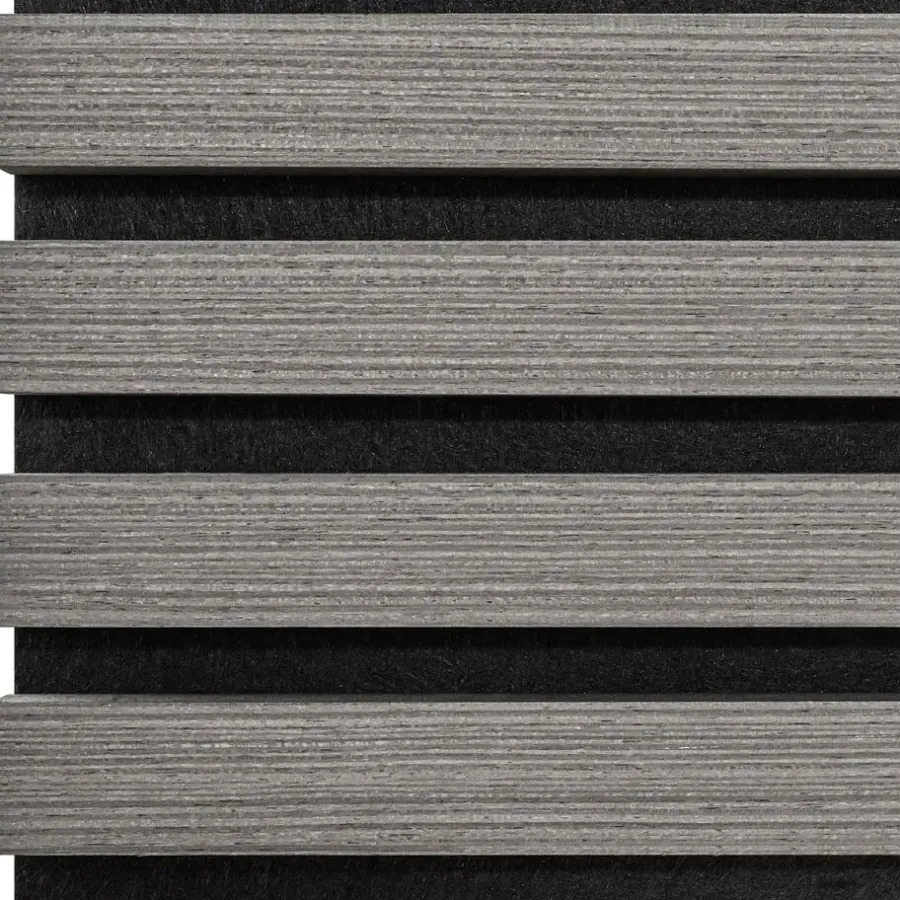 Wandpanelen-tectake Akoestische panelen Sonic Wall houtlook, Lichtgrijze Eik