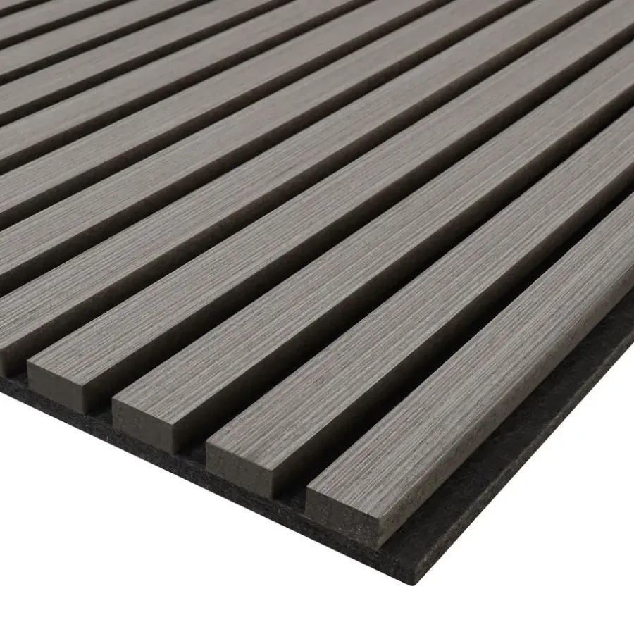 Wandpanelen-tectake Akoestische panelen Sonic Wall houtlook, Lichtgrijze Eik