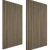 tectake Akoestische panelen Sonic Wall houtlook, Donker Eiken