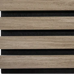 tectake Akoestische panelen Sonic Wall houtlook, Donker Eiken