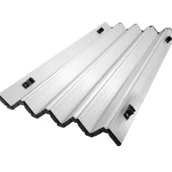 Kamperen En Outdoor-tectake Aluminium campingtafel Tina opvrouwbaar in hoogte verstelbaar , Zilver