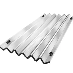 Kamperen En Outdoor-tectake Aluminium klaptafel Bastiaan in hoogte verstelbaar , Zilver