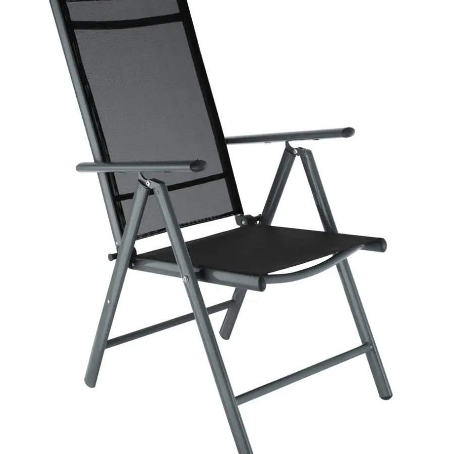 tectake Aluminium tuinset 8+1 - Antraciet