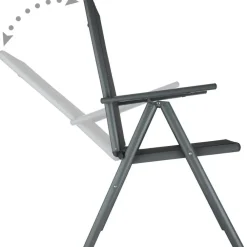 tectake Aluminium tuinset 8+1 - Antraciet
