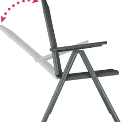 tectake Aluminium tuinset 4+1 - Antraciet