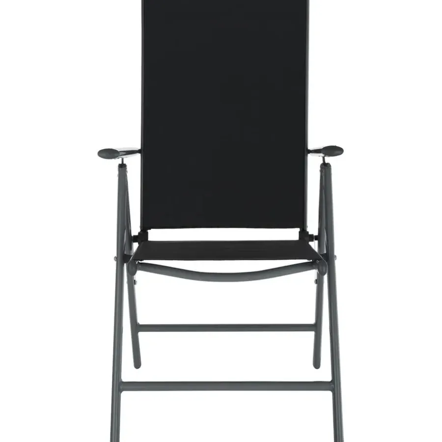 tectake Aluminium tuinset 4+1 - Antraciet