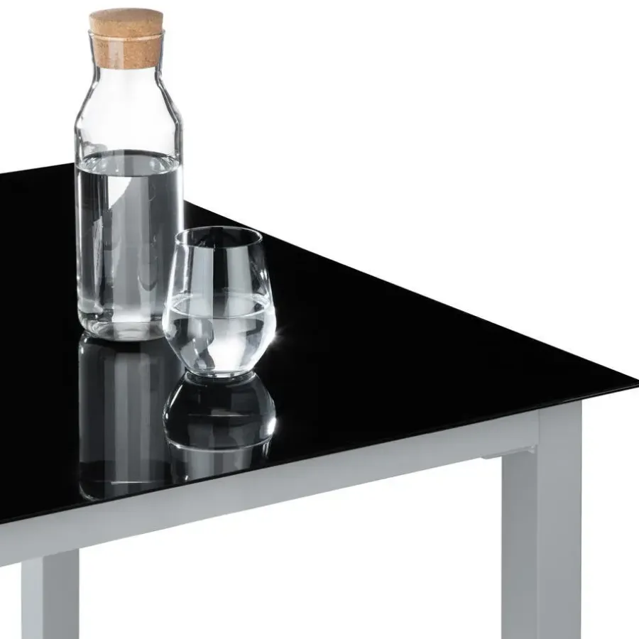 tectake Aluminium tuinset 4+1 - Zilver