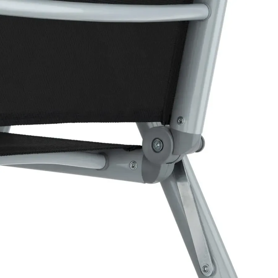 tectake Aluminium tuinset 4+1 - Zilver