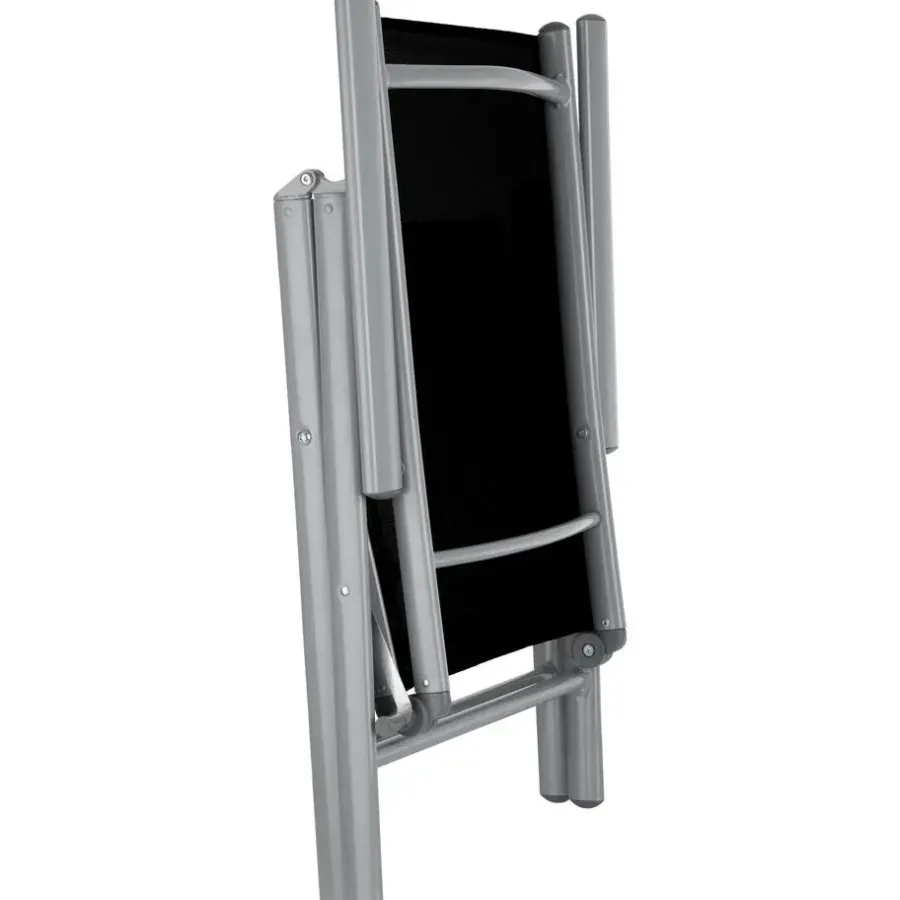 tectake Aluminium tuinset 4+1 - Zilver