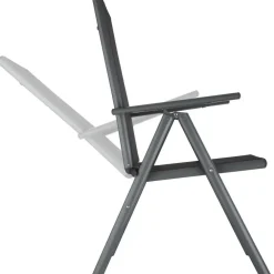 tectake Aluminium tuinstoelen inklapbaar, Antraciet