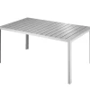 Tuintafels-tectake Aluminium tuintafel Bianca in hoogte verstelbare voetjes 150x90x74,5cm