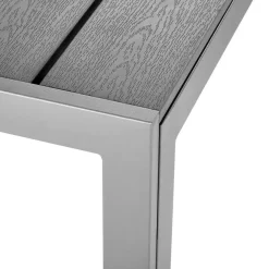 Tuintafels-tectake Aluminium tuintafel Bianca in hoogte verstelbare voetjes 150x90x74,5cm