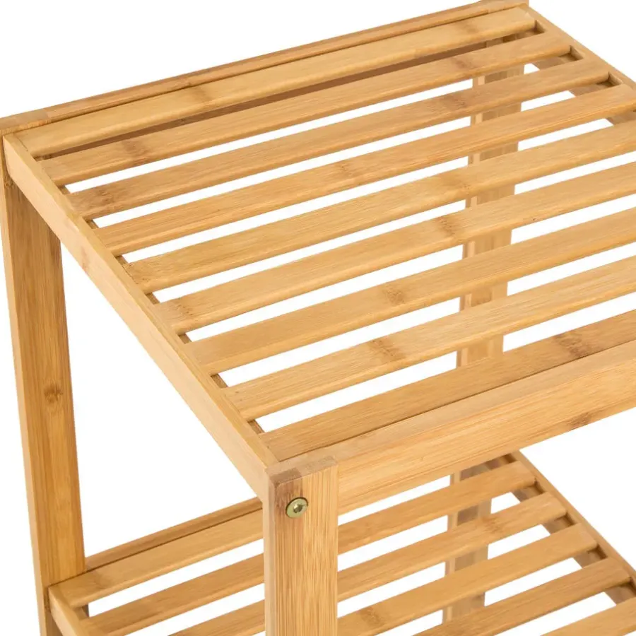 tectake Bambus rek 5 etages 33x33x141cm, Bruin
