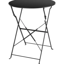 Bistro- & Balkonsets-tectake Bistrotafel set Frieda, inklapbaar voor 2 personen, Zwart