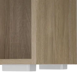 Boekenkasten|Boekenkasten-tectake Boekenrek Lexi 5 vakken 60x30x190cm, Licht Hout, Eiken Sonoma