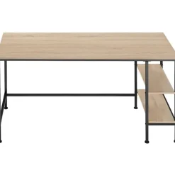 Bureaus-tectake Bureau Donegal 140x60x76,5cm, Industrieel Licht Hout, Eiken Sonoma