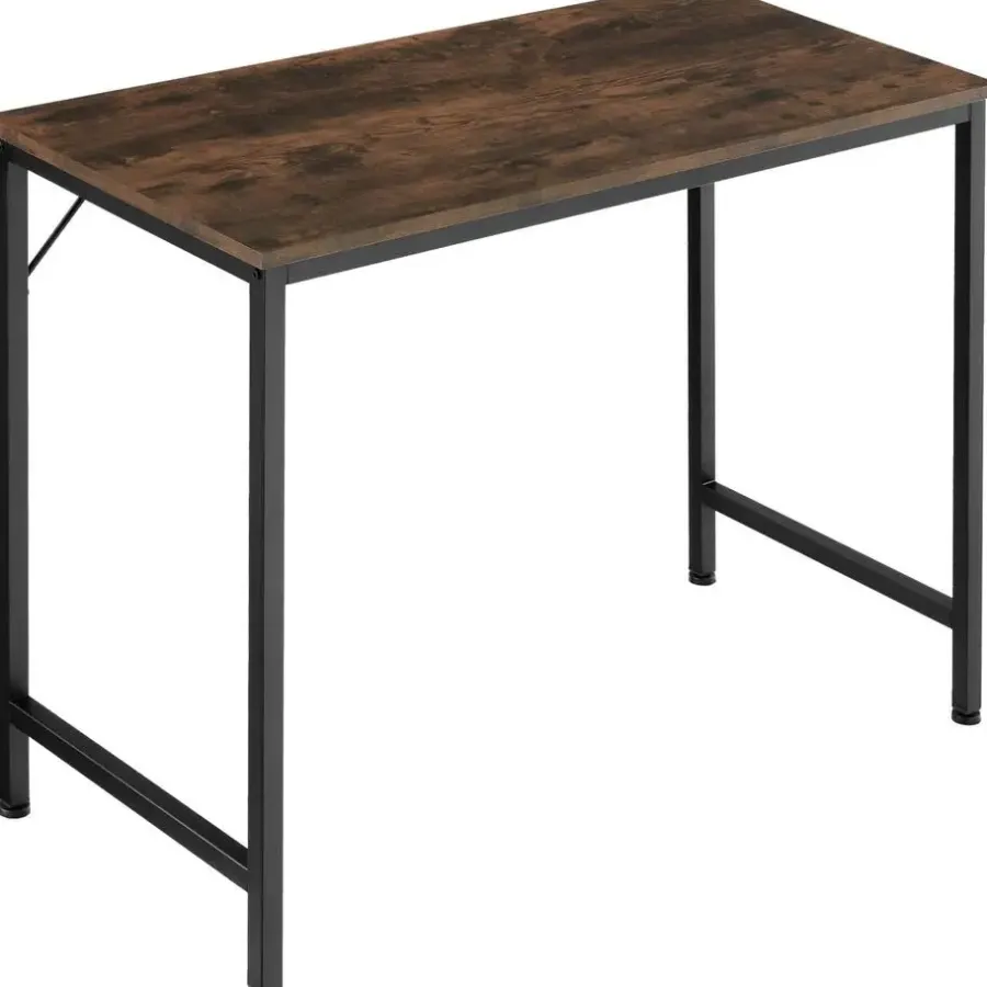 tectake Bureau Jenkins, Industrieel Hout Donker, Rustiek